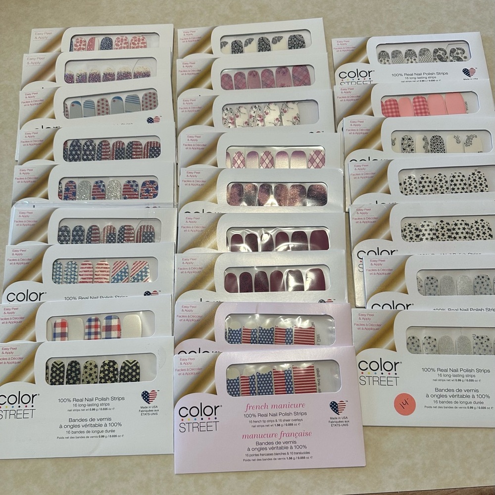 75 sealed sets of Color Street